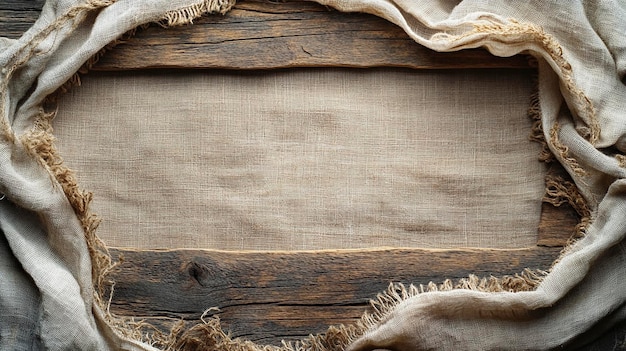 Rustic Burlap and Wooden Texture Background for OrganicThemed Designs