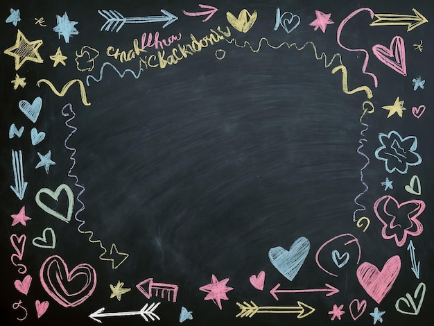 Photo rustic chalkboard background