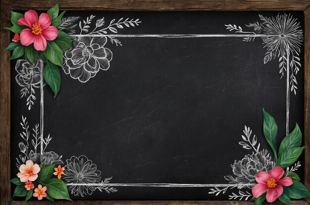 Photo rustic chalkboard background