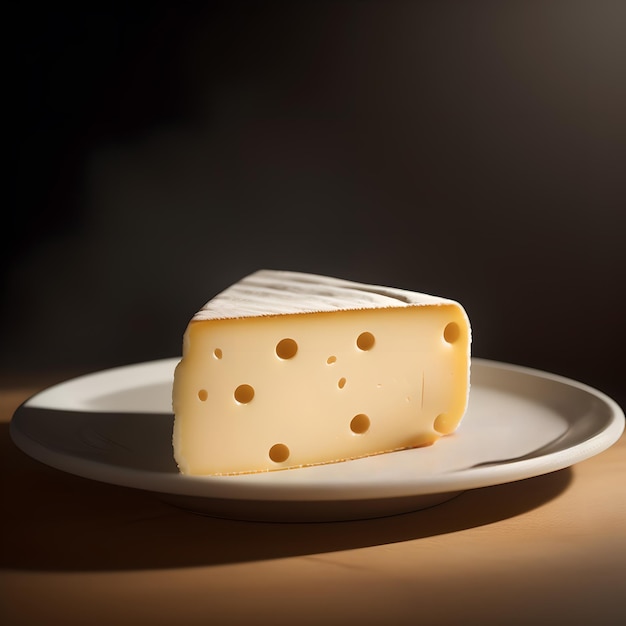 Rustic Cheese Platter on Wooden Plate