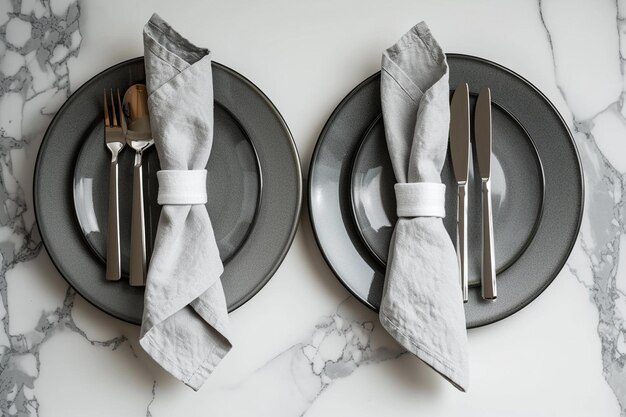 Photo rustic farmhouse wooden handle cutlery