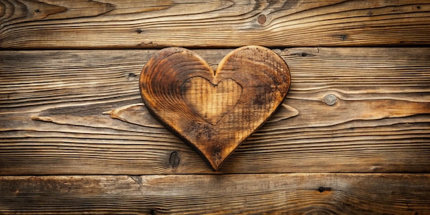 Photo rustic heart wooden texture love symbol image