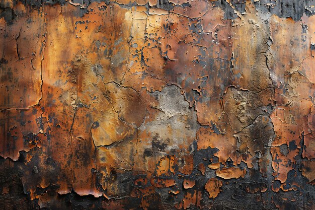 Photo rustic rost texture brown background ultra realistic photography