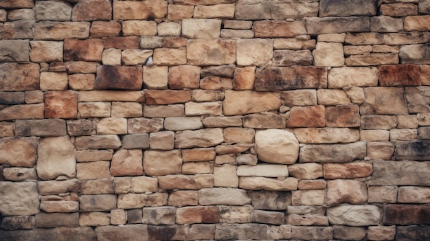 Rustic stone wall old stone texture digital ai