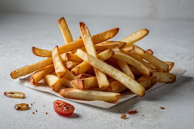 Rustic Style French Fries realistic and high quali