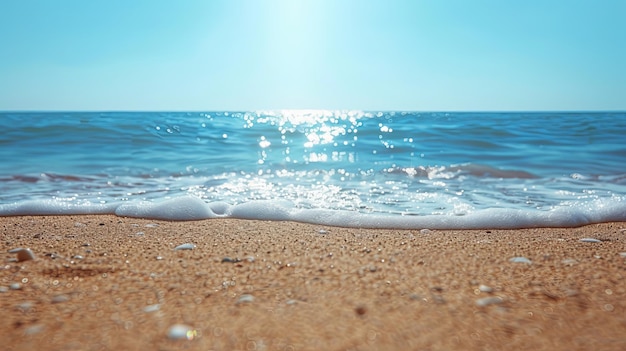 Rustic summer greeting on a peaceful beach