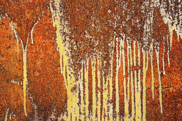 Rusty metal background with vertical lines