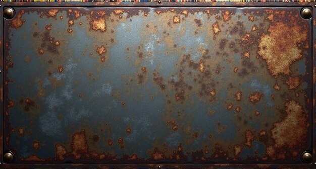 a rusty metal piece with a few rust spots on it