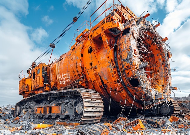 a rusty old train is sitting on the ground