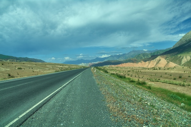 Rver valleys Gulcha  , Pamir Highway, Kyrgyzstan, Central Asia