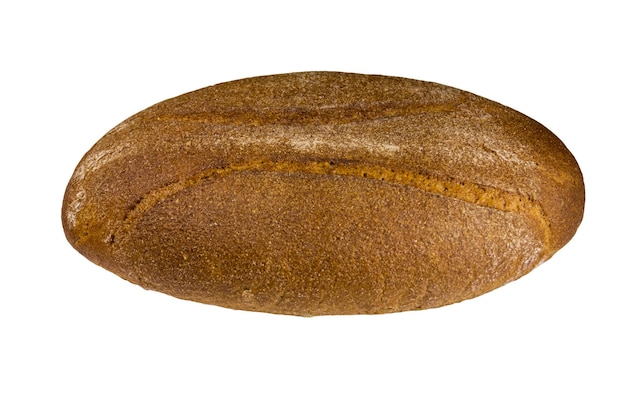 Rye bread isolated on white background