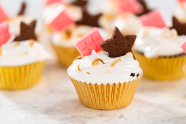 S'mores cupcakes