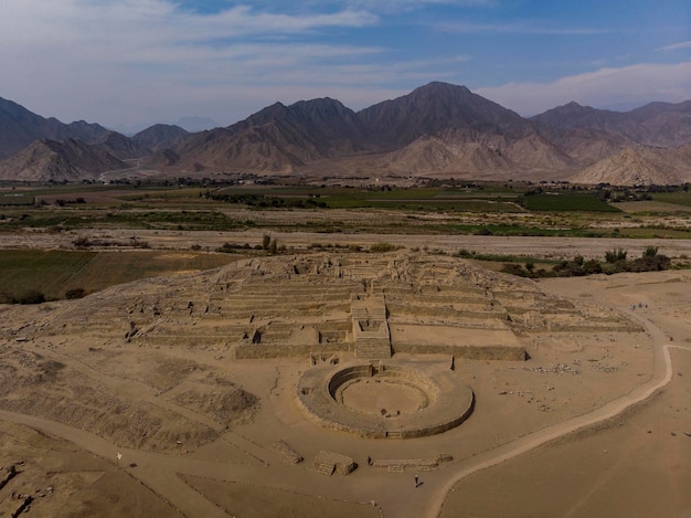 The 'Sacred City of Caral-Supe' or simply 'Caral' , is an archaeological site where the remains of the main city of the Caral civilization are found. It is located in the Supe valley, near the current