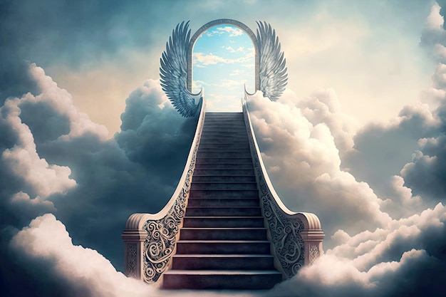 Sacred path to faith stairway to heaven