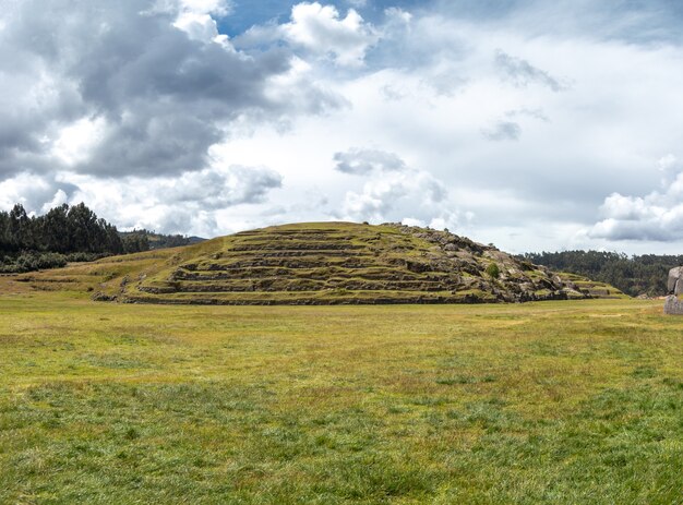 Sacsayhuaman fortress in the city of Cuzco. Peru