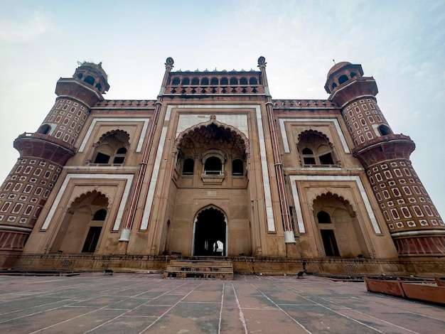 Safdarjung Tomb wide angle view image Monument in New Delhi