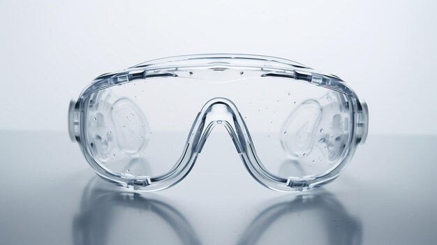 Photo safety eye glasses protective goggles isolated