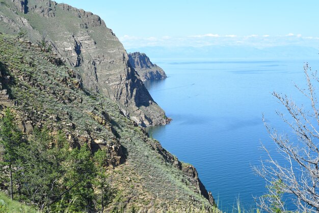 SaganKhushun or White cape and Three brothers in Olkhon island Russia