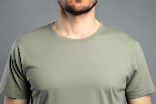 Sage green t shirt mockup