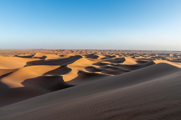 Sahara Dune sand at sanset dark