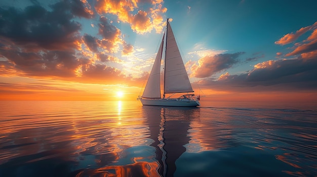 A sailboat on the sea ar 169 stylize 750 v 6 Job ID 6f9b58a2db5a4730b189033b3b3dc6d2