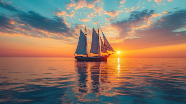 Sailboat at Sunset