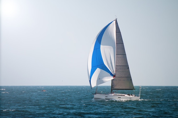 Sailing Boat i at  sea Luxury yacht