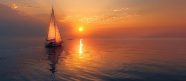 Sailing into the Golden Sunset