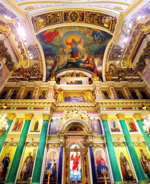 Saint Isaac's Cathedral in St Petersburg, Russia