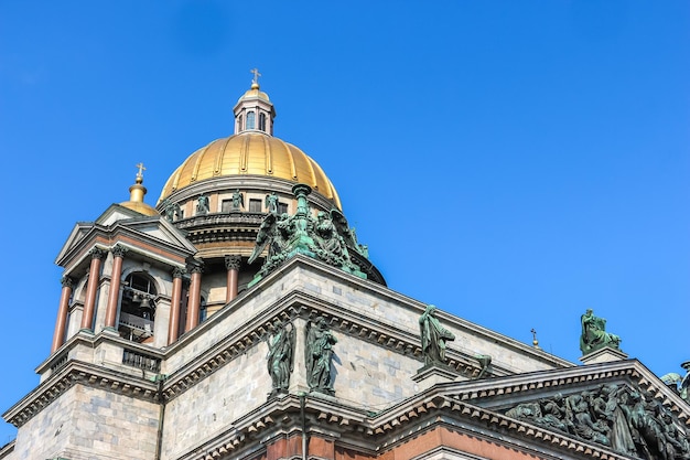 Saint Petersburg Russia View of St Isaac Cathedral in sunny day