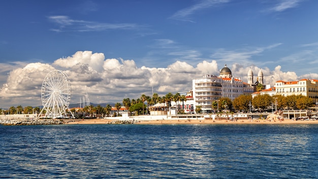 Saint Raphael France Panoramic view of the city and the beach