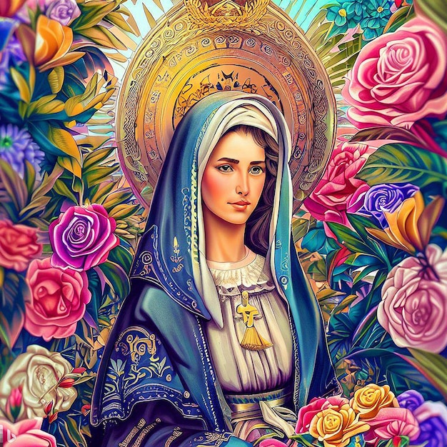 saint rose de lima illustration