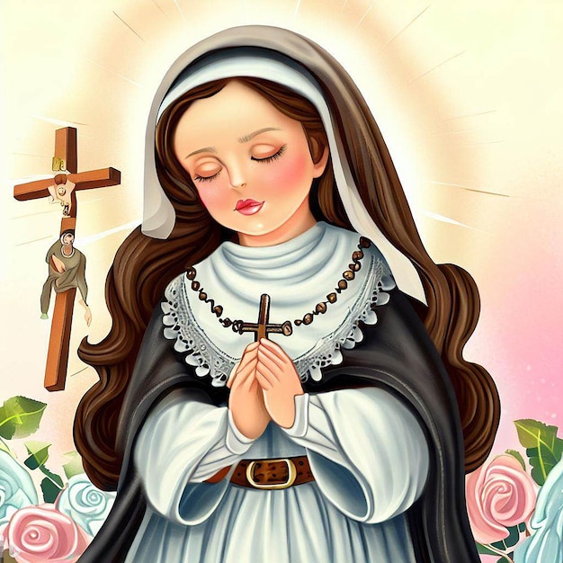 saint rose de lima illustration