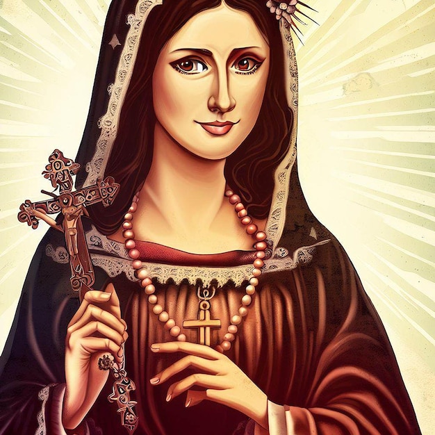 saint rose de lima illustration