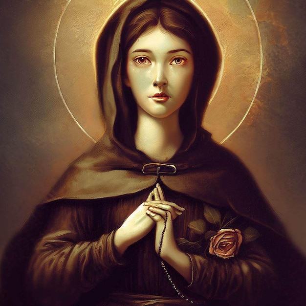 saint rose de lima illustration