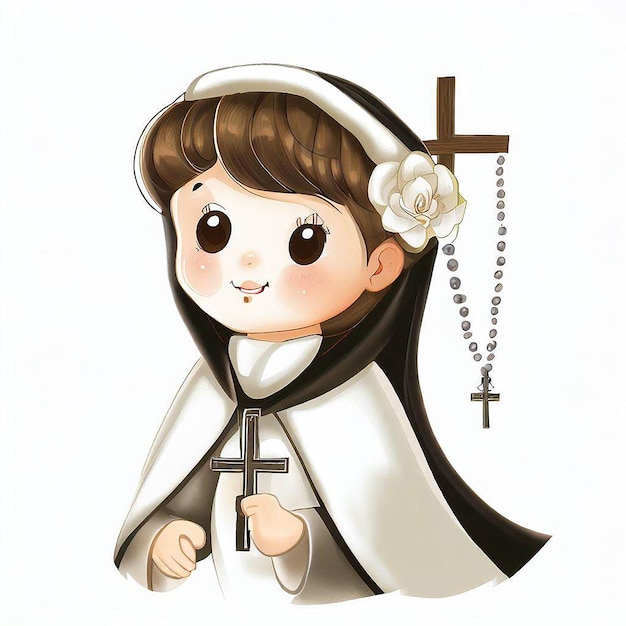 saint rose de lima illustration