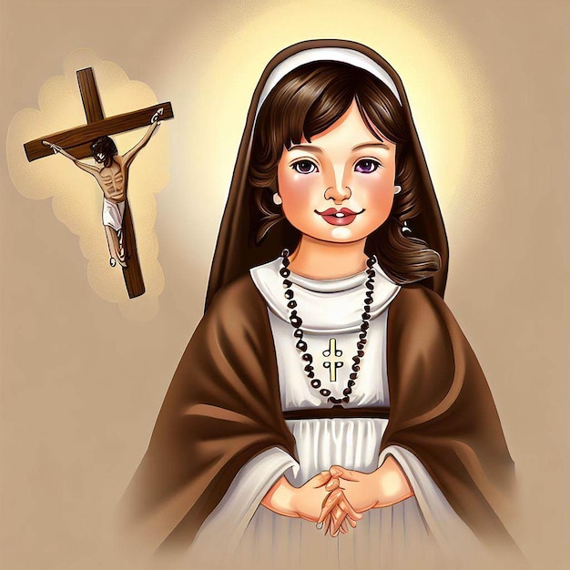 saint rose de lima illustration