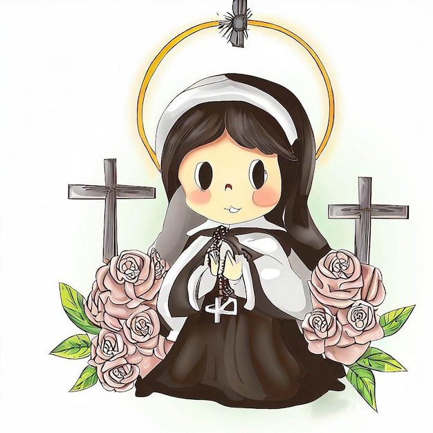 saint rose de lima illustration