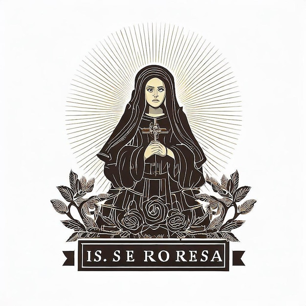 saint rose de lima illustration