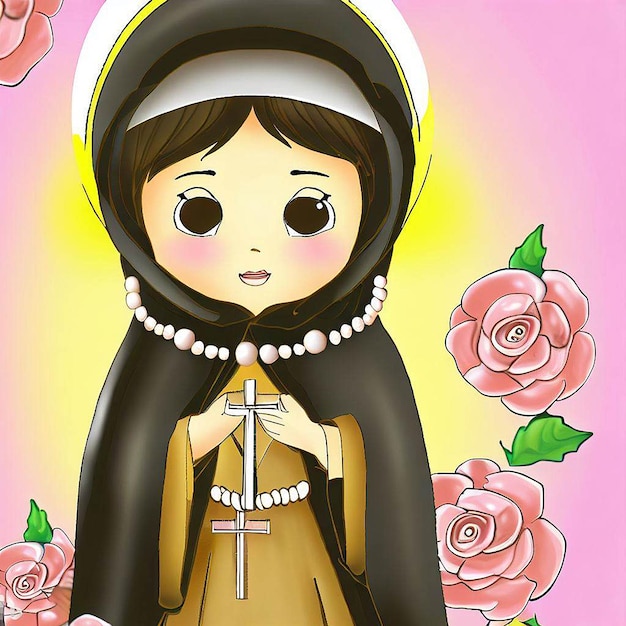 saint rose de lima illustration