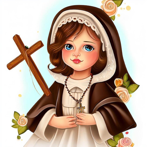 saint rose de lima illustration