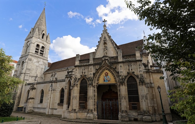 The Saint Saturnin church located in Nogent sur Marne town near Paris France