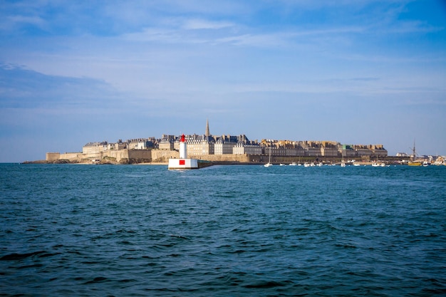 SaintMalo city view from the sea Brittany France