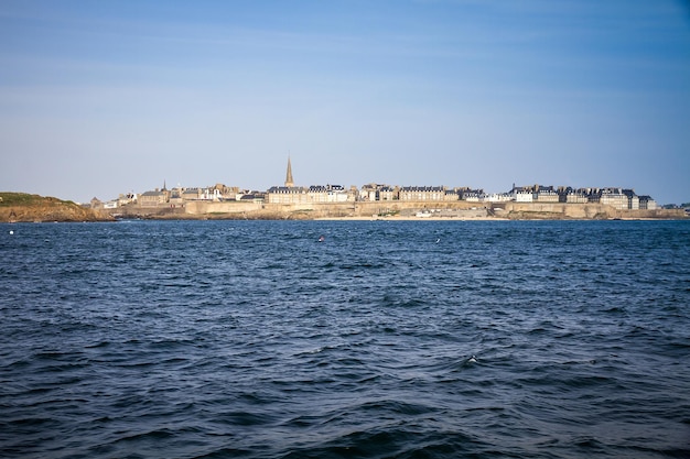 SaintMalo city view from the sea Brittany France