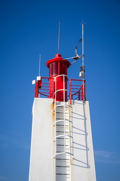 SaintMalo lighthouse and pier Brittany France