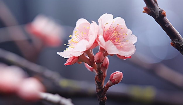 a sakura bud about to bloom spring