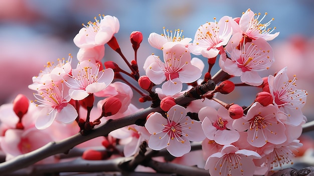 sakura power flowers free photo HD background