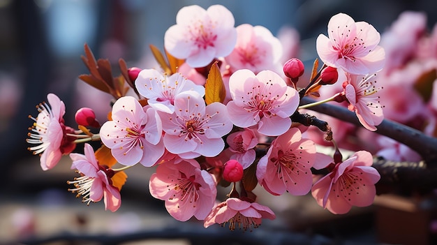 sakura power flowers free photo HD background