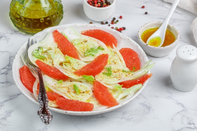 salad of fennel and grapefruit