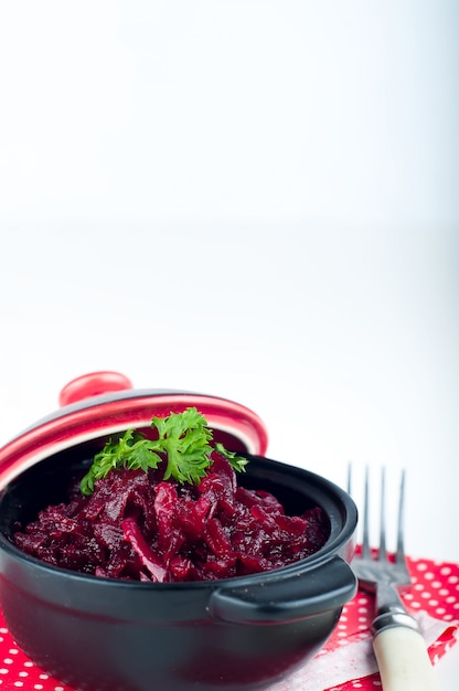 Salad of grated beets 